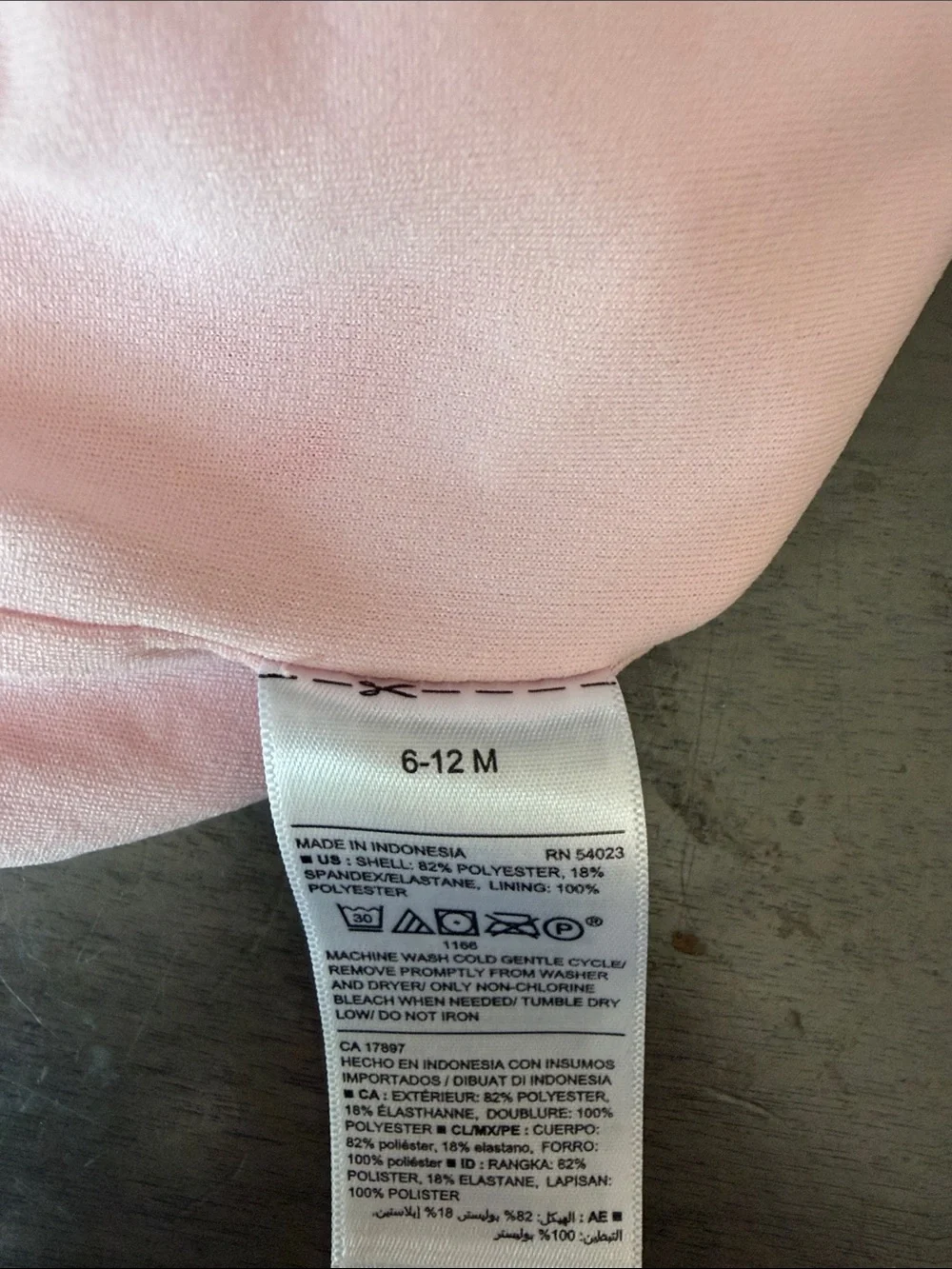 Old Navy Pink Swimsuit with Red Lobster Print